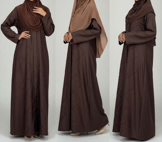 Cross Pleated Abbaya