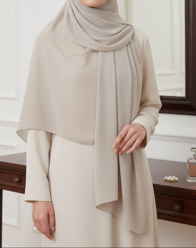 Luxe Sandstone Chiffon Hijab