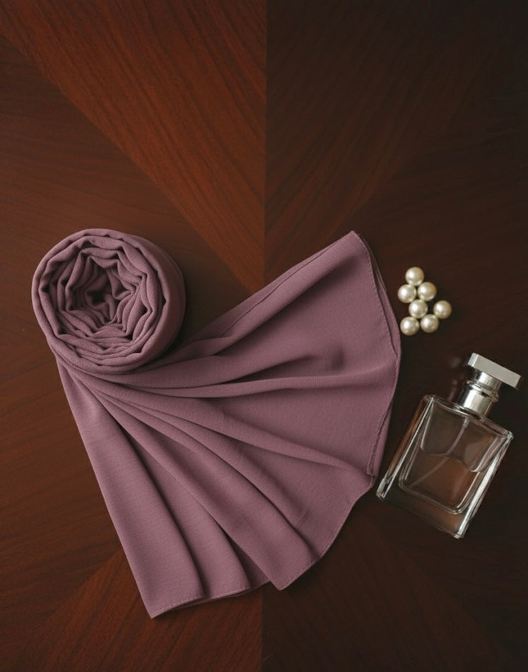 Dusty Plum Elegance Hijab