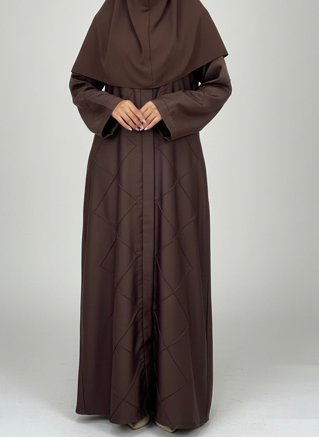 Cross Pleated Abbaya